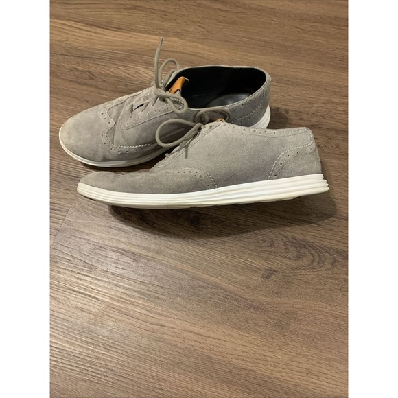 Cole Haan Womens Size 9B Gray #W05167 Wingtip Oxford Shoes - Picture 4 of 9